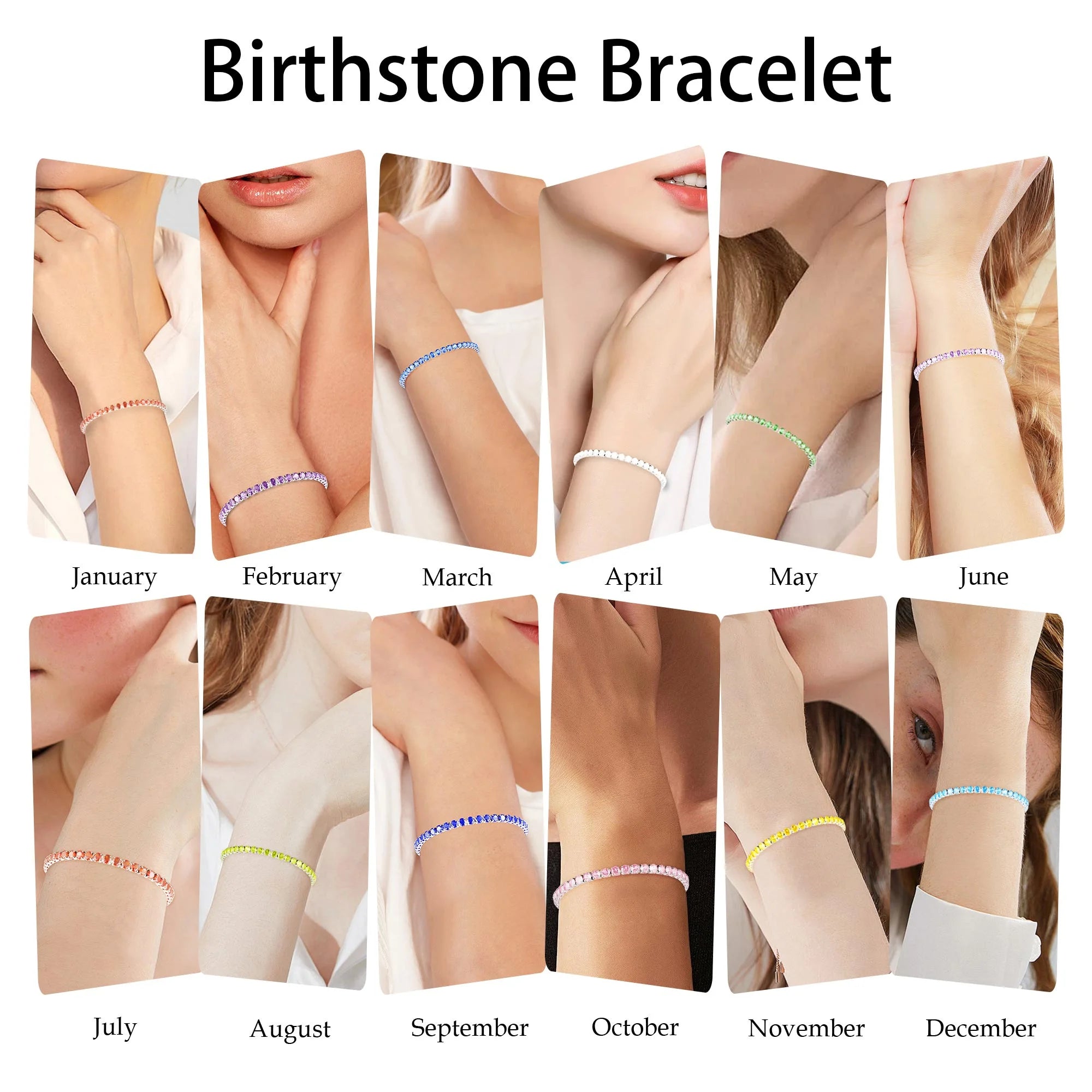 S925 Sterling Silver Plated Tennis Bracelets for Women Girls CZ September Birthstone Bracelets with Blue Sapphire Birthday Easter Basket Stuffers Jewelry Gifts Teen Her Adult Kids Age Ideas