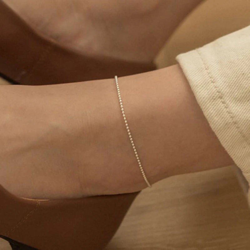 18K Gold Plated Bead Chain Anklet