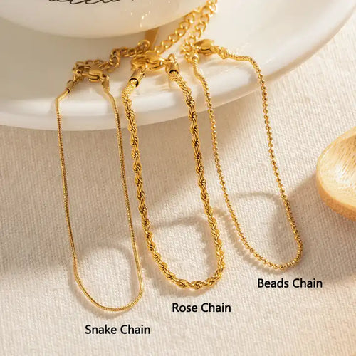 18K Gold Plated Waterproof Bracelet/Ankle